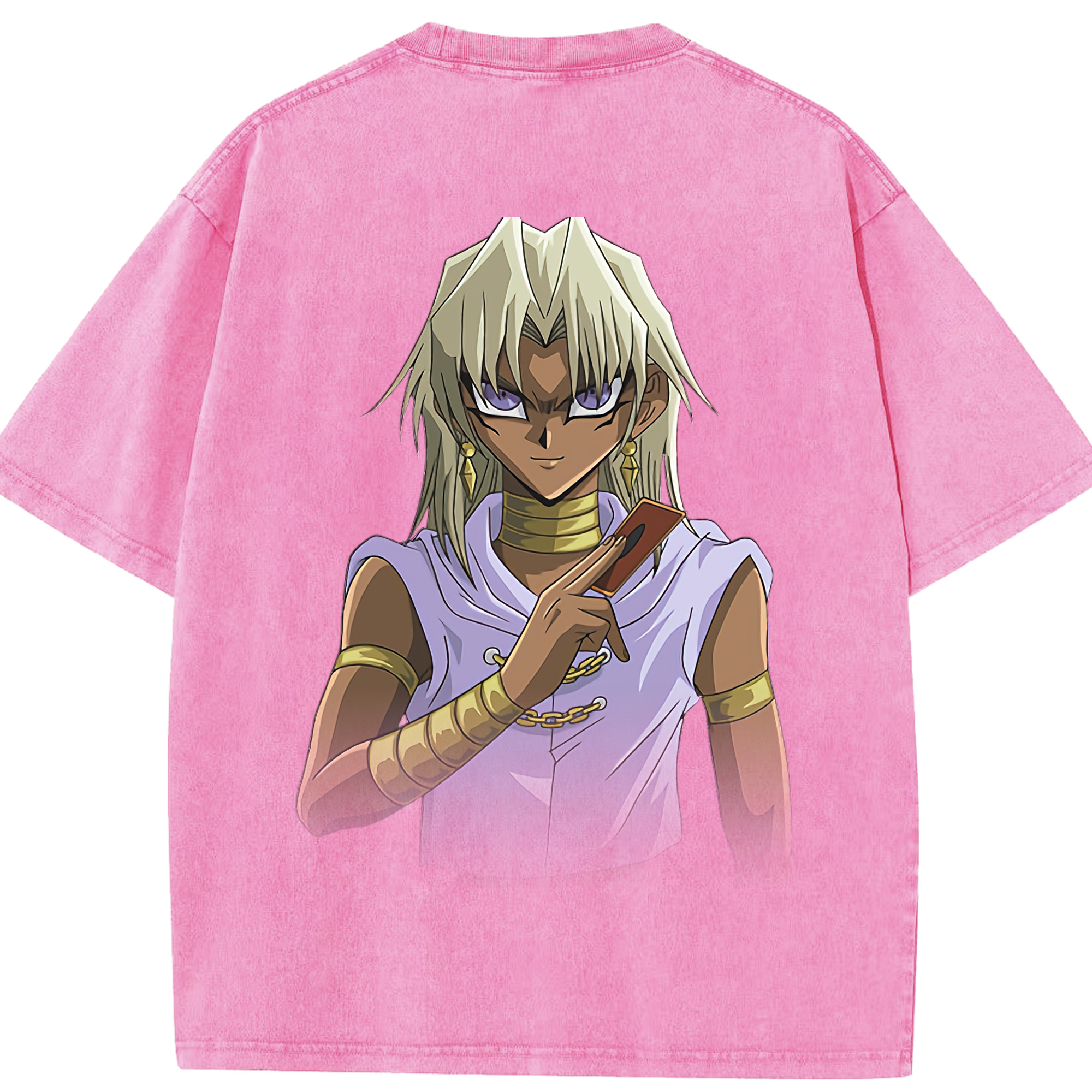 （画像用） 遊☆戯☆王 Yu-Gi-Oh! 綿100% ヴィンテージ風 半袖Tシャツ（背面プリント）